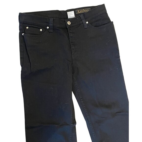 Lawman Western Jeans Bootcut Black Denim Bling 13 (34) Y2K cowgirl country - Picture 2 of 9